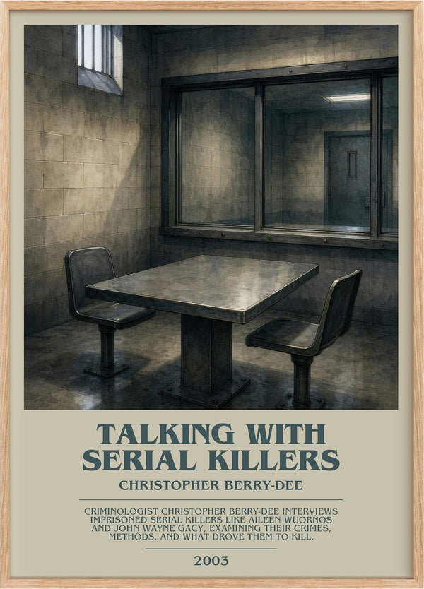 Talking with Serial Killers Bookish Wall Art by Christopher Berry-Dee