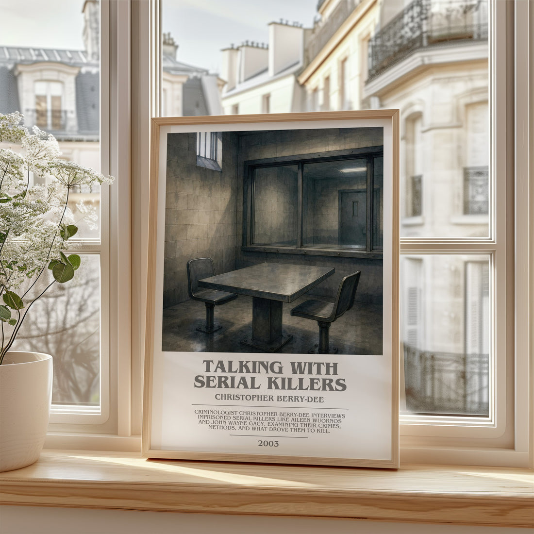 Talking with Serial Killers bookish poster colour and style options – Christopher Berry-Dee book art