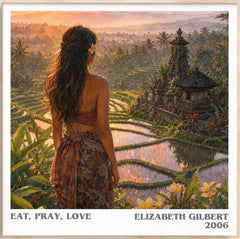 Eat, Pray, Love Literary Art Print by Elizabeth Gilbert