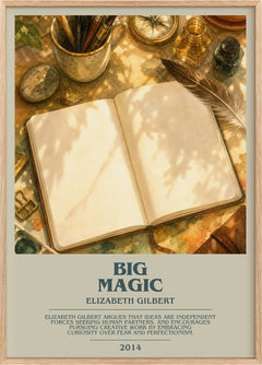 Big Magic Bookish Wall Art by Elizabeth Gilbert