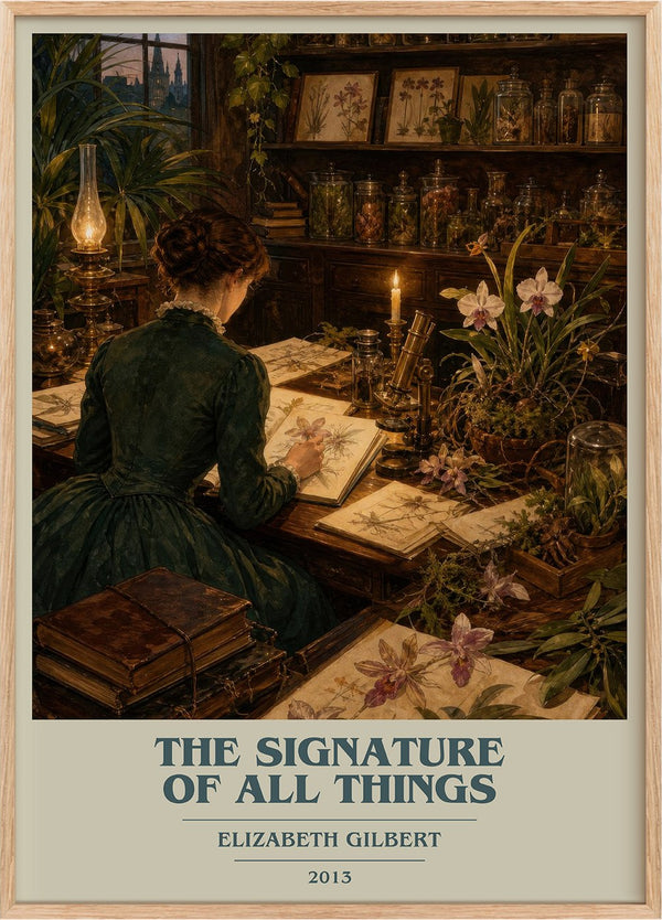 The signature of all things Book Cover Poster by Elizabeth Gilbert