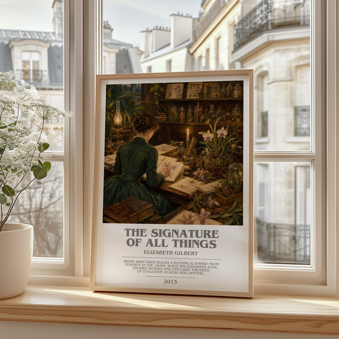 The signature of all things bookish poster colour and style options – Elizabeth Gilbert book art