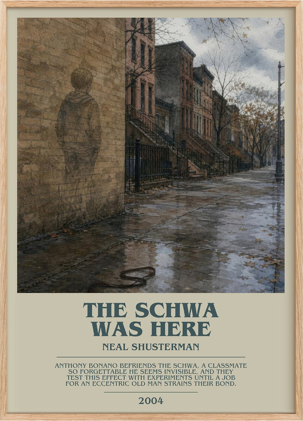 The Schwa was here Bookish Wall Art by Neal Shusterman
