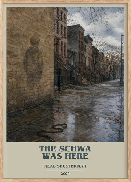 The Schwa was here Book Cover Poster by Neal Shusterman