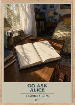 Go Ask Alice Book Cover Poster by Beatrice Sparks
