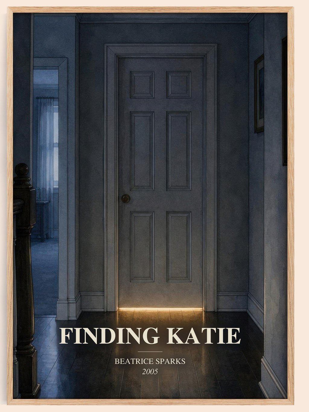 Finding Katie watercolour book poster by Beatrice Sparks – framed literary art print