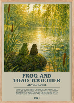 Frog and Toad Together Bookish Wall Art by Arnold Lobel
