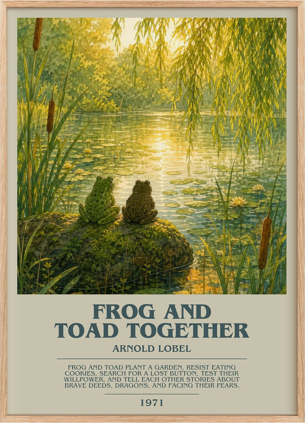 Frog and Toad Together Bookish Wall Art by Arnold Lobel