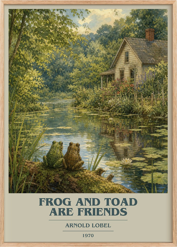 Frog and Toad Are Friends Book Cover Poster by Arnold Lobel