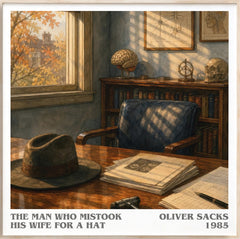 Man Who Mistook His Wife for a Hat Literary Art Print by Oliver Sacks