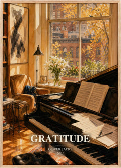Gratitude Book Watercolour Illustration by Oliver Sacks