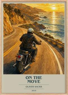 On the Move Book Cover Poster by Oliver Sacks