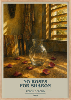 No Roses For Sharon Book Cover Poster by Peggy Oppong