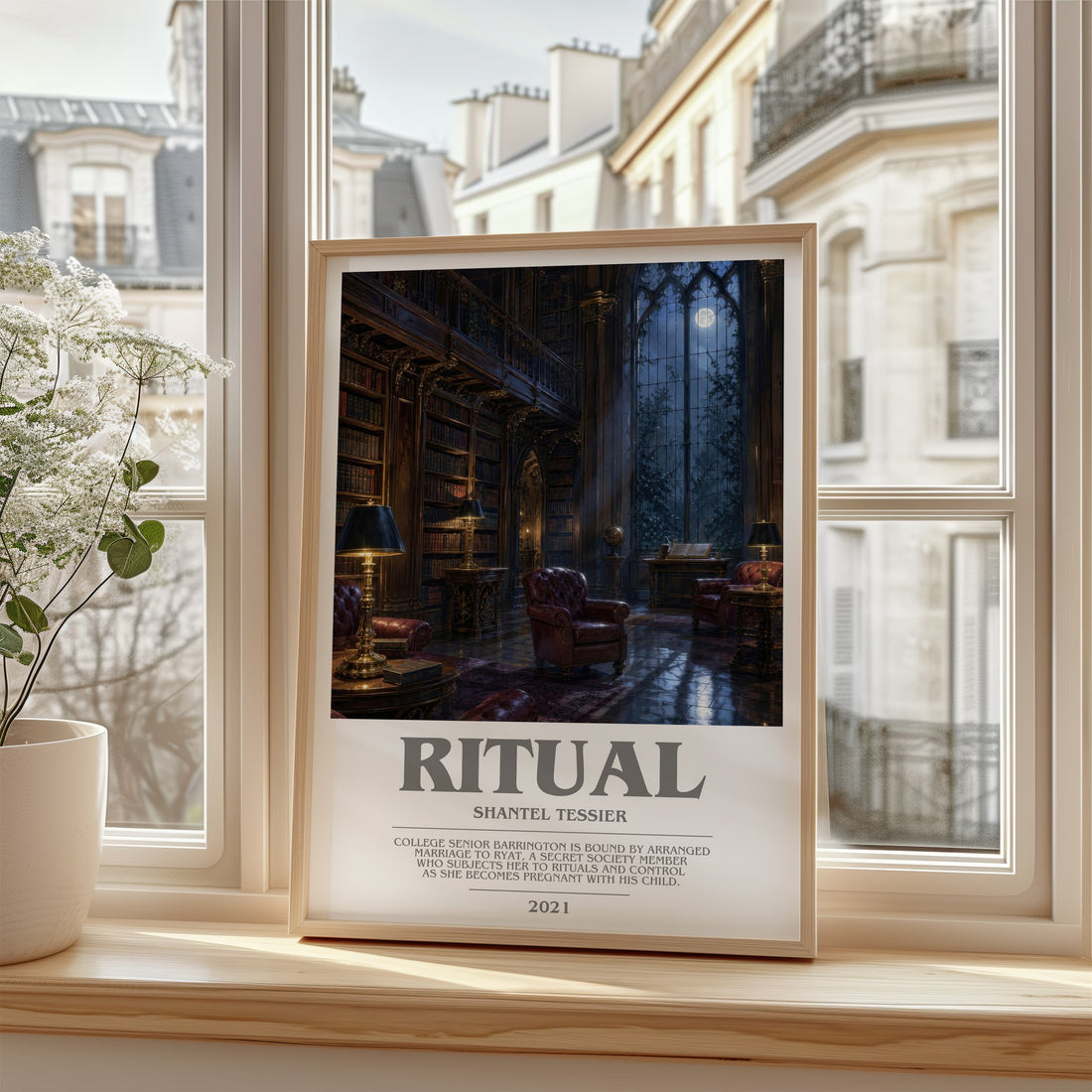 Ritual bookish poster colour and style options – Shantel Tessier book art