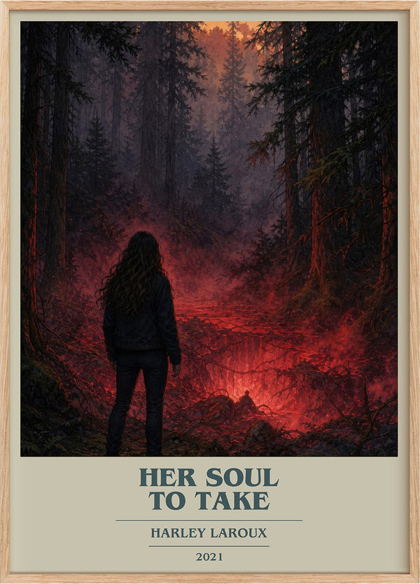 Her Soul to Take Book Cover Poster by Harley Laroux