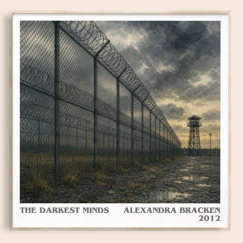 The Darkest Minds literary book poster by Alexandra Bracken – framed literary art print