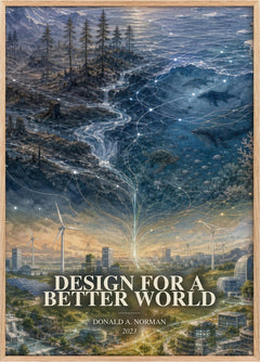 Design for a Better World Book Watercolour Illustration by D. Norman
