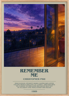 Remember Me Bookish Wall Art by Christopher Pike