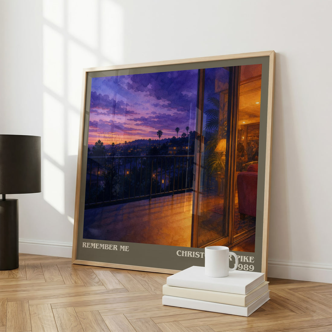 Remember Me literary print framed by window – literary home decor