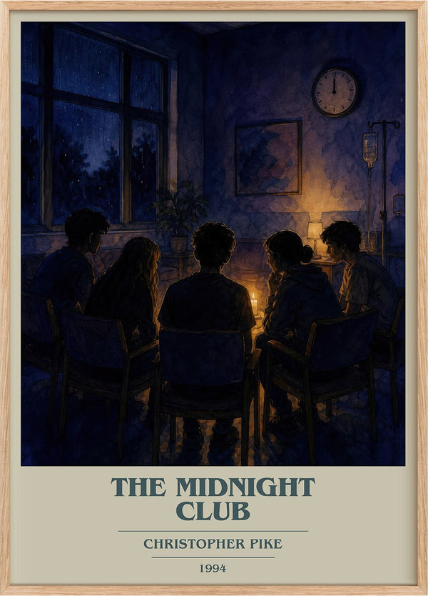 The Midnight Club Book Cover Poster by Christopher Pike
