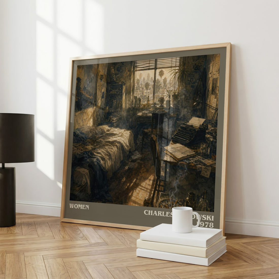 Women literary print framed by window – literary home decor