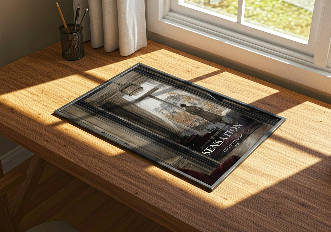 Sensation watercolour book poster framed on wall – romance wall art