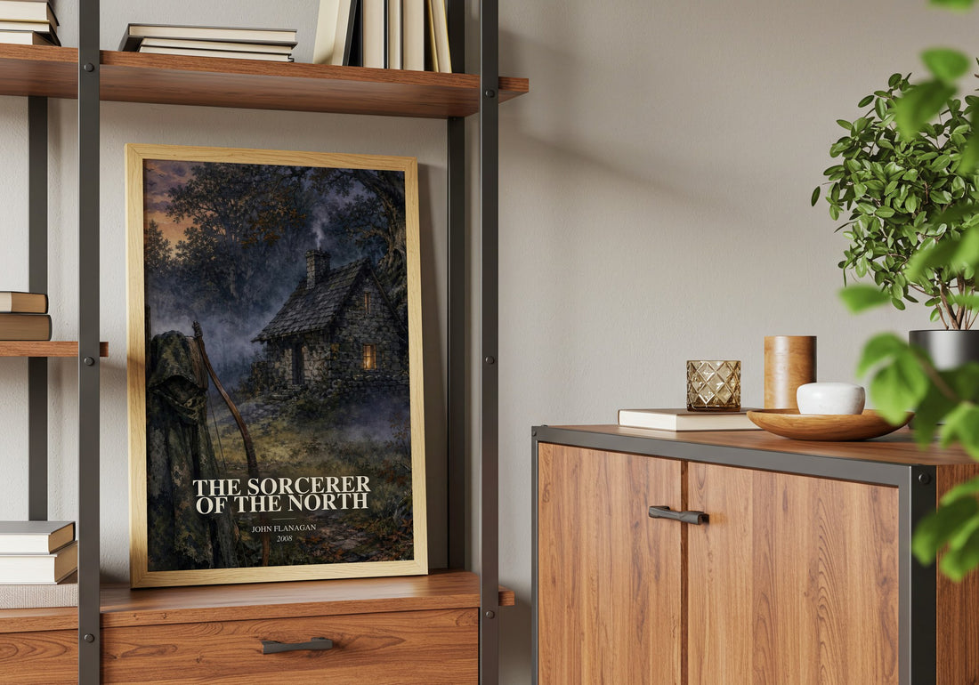 The Sorcerer of the North book watercolour illustration paper finish options – matte satin gloss