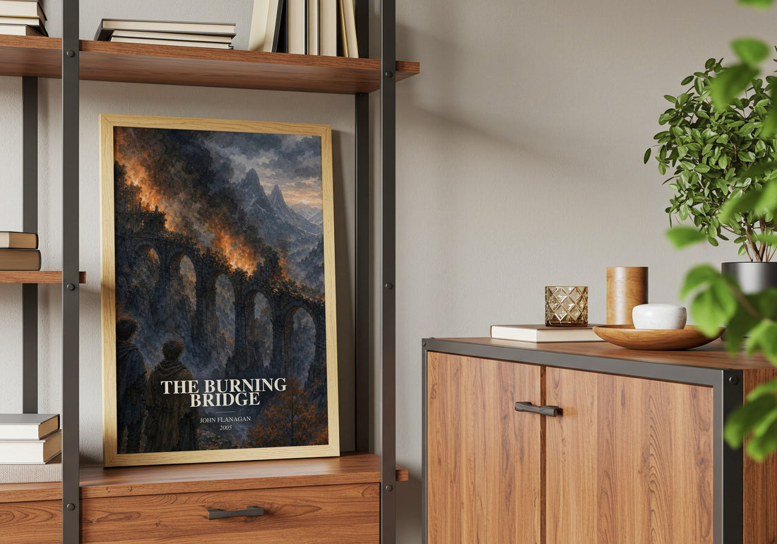 The Burning Bridge book watercolour illustration paper finish options – matte satin gloss