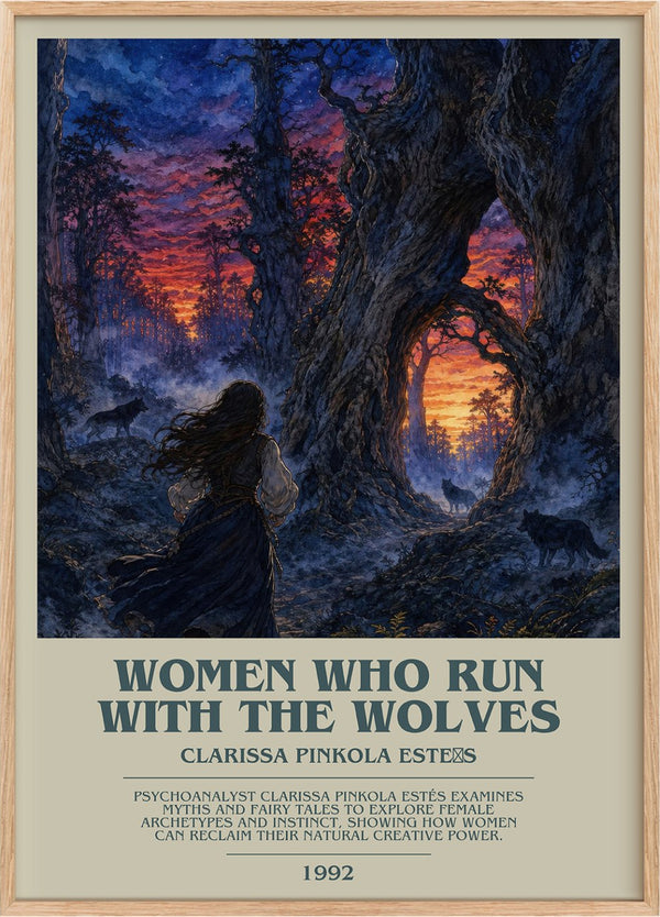 Women Who Run with the Wolves Bookish Wall Art by C. Estés