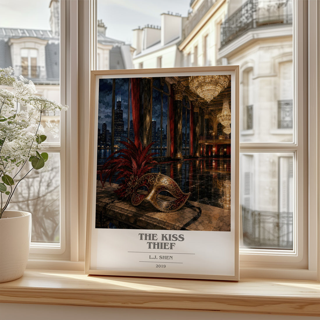 The Kiss Thief book cover poster colour and style options – L.J. Shen book art