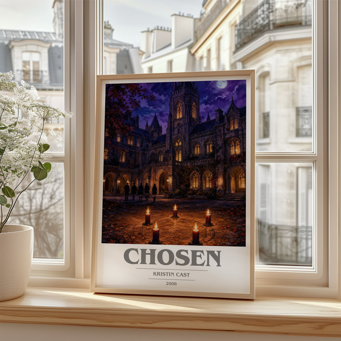 Chosen book cover poster colour and style options – Kristin Cast book art