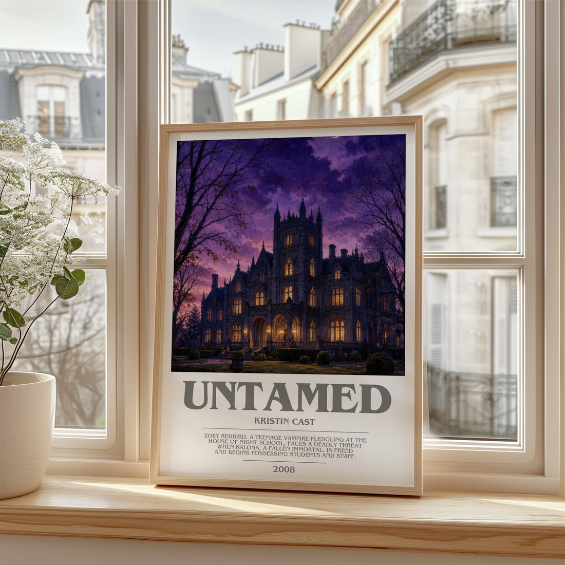 Untamed bookish poster colour and style options – Kristin Cast book art