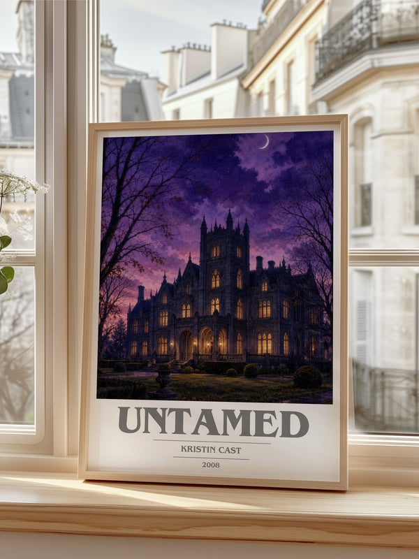 Untamed book cover poster colour and style options – Kristin Cast book art