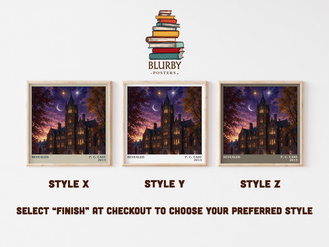 Revealed literary print in frame leaning in hallway – young adult wall art (mockup)