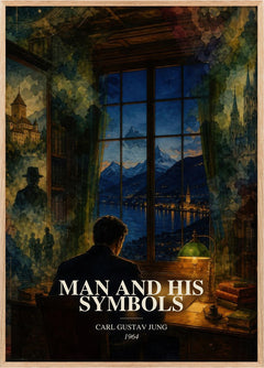 Man and His Symbols Book Watercolour Illustration by Carl Gustav Jung