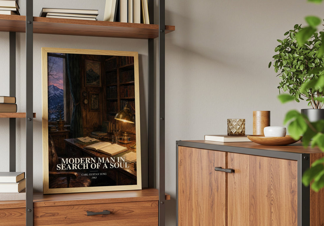 Modern man in search of a soul book watercolour illustration paper finish options – matte satin gloss