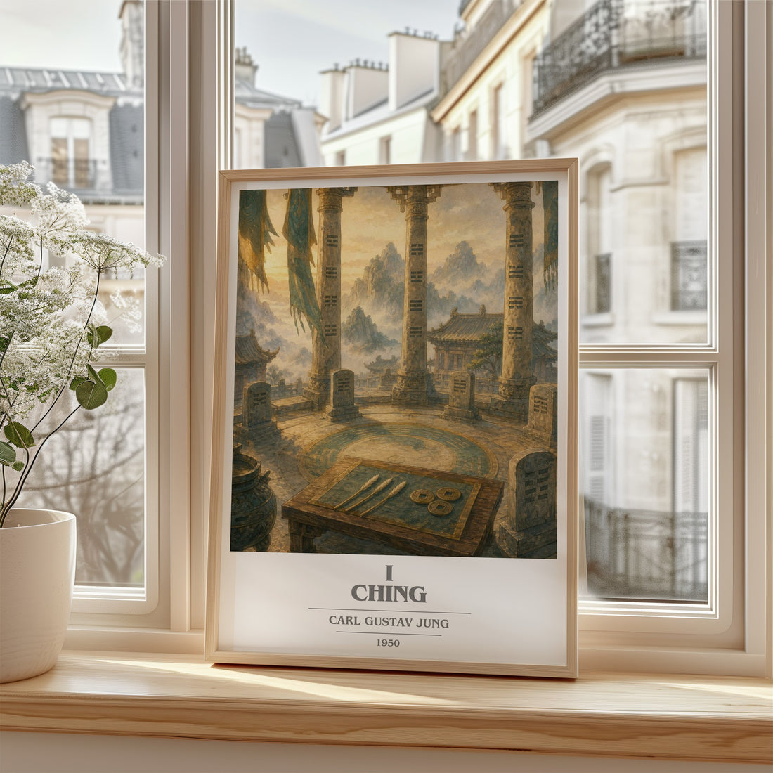 I Ching book cover poster colour and style options – Carl Gustav Jung book art