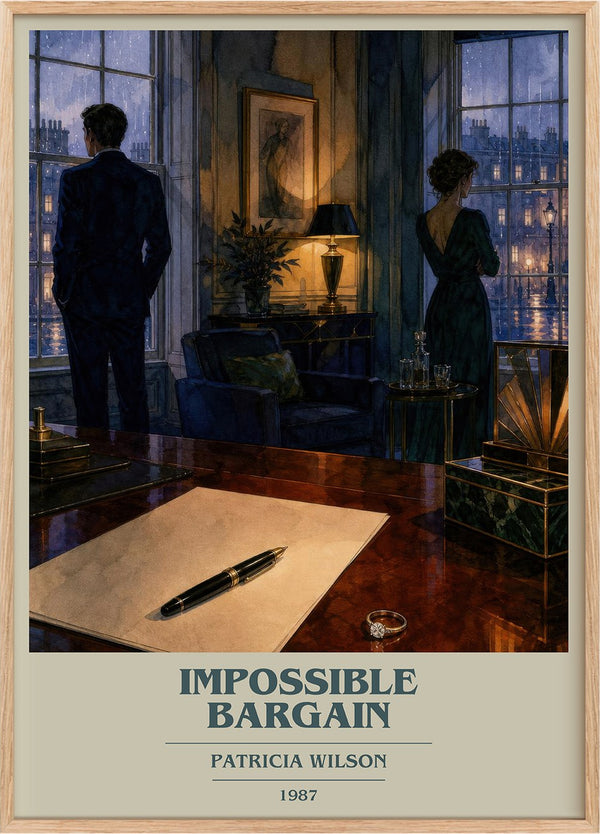 Impossible Bargain Book Cover Poster by Patricia Wilson