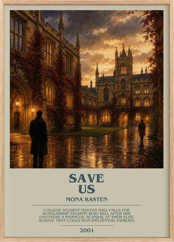 Save Us Bookish Wall Art by Mona Kasten