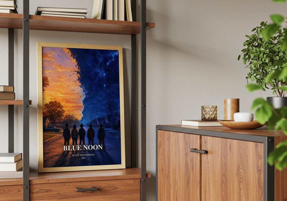 Blue Noon book watercolour illustration paper finish options – matte satin gloss