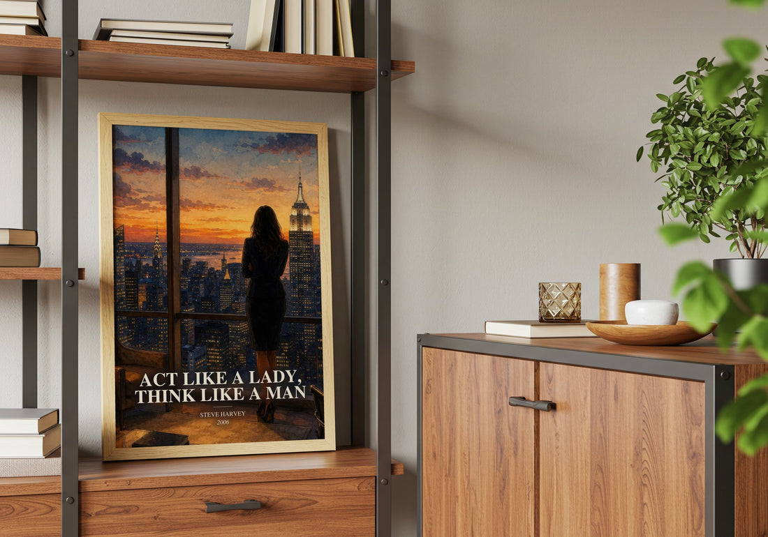 Act Like a Lady, Think Like a Man book watercolour illustration paper finish options – matte satin gloss