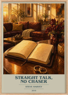 Straight Talk, No Chaser Book Cover Poster by Steve Harvey