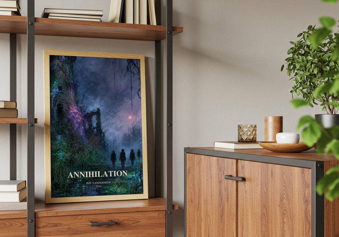 Annihilation book watercolour illustration paper finish options – matte satin gloss