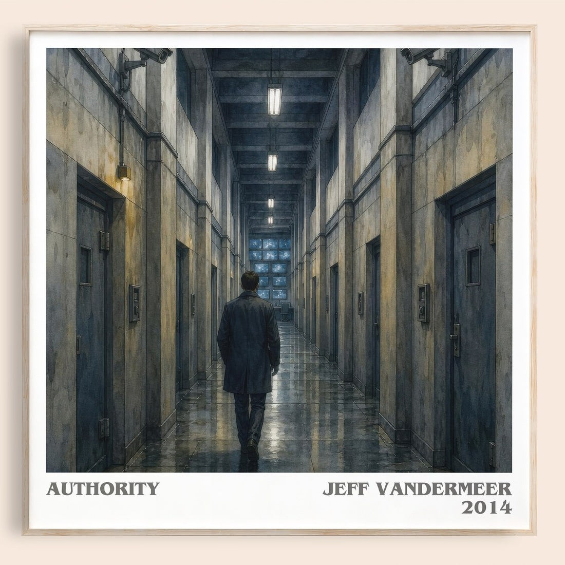 Authority literary book poster by Jeff VanderMeer – framed literary art print