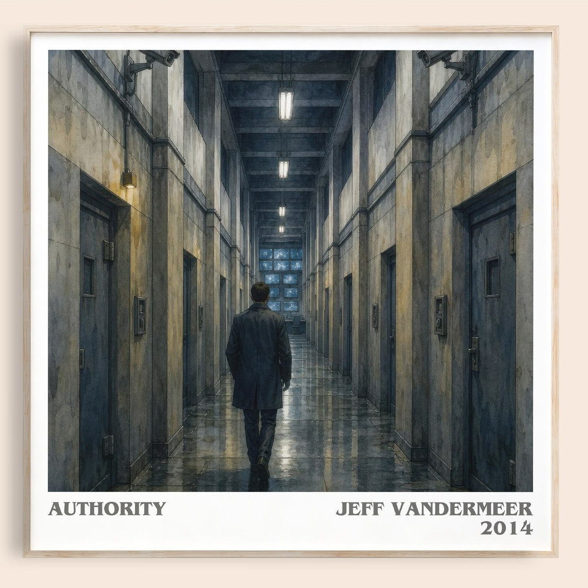Authority literary book poster by Jeff VanderMeer – framed literary art print