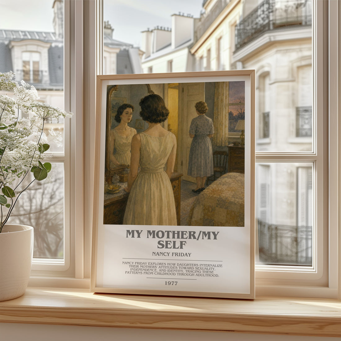 My Mother/My self bookish poster colour and style options – Nancy Friday book art