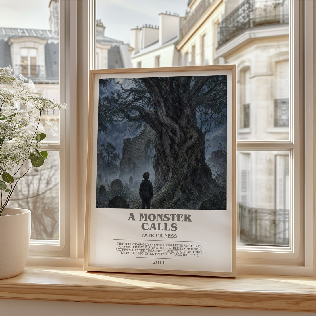 A Monster Calls bookish poster colour and style options – Patrick Ness book art