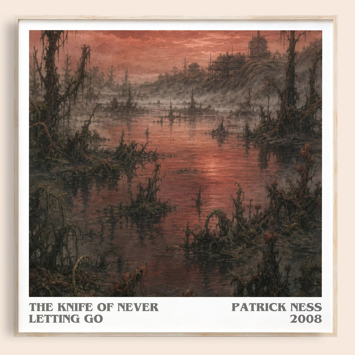The Knife of Never Letting Go literary book poster by Patrick Ness – framed literary art print