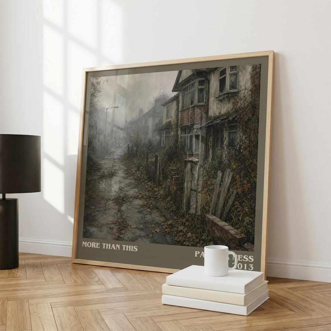 More Than This literary print framed by window – literary home decor