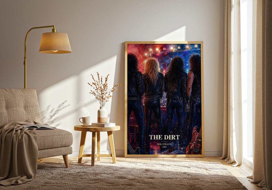 The Dirt watercolour print in frame leaning in hallway – memoir wall art